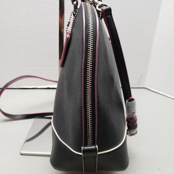 COACH (F13000) SIERRA SATCHEL CROSSGRAIN LEATHER WITH MULTI EDGEPAINT BAG - Picture 4 of 14